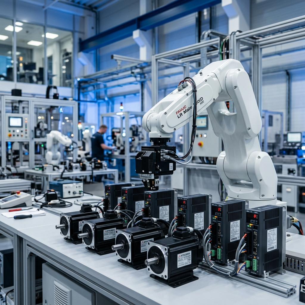 Industrial Robot Arm & Servo Motor Automation Facility